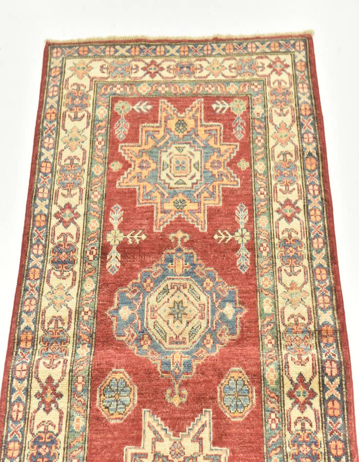 Detail image of 2' 6 x 9' 6  Hand Knotted Kazak Oriental Runner Rug