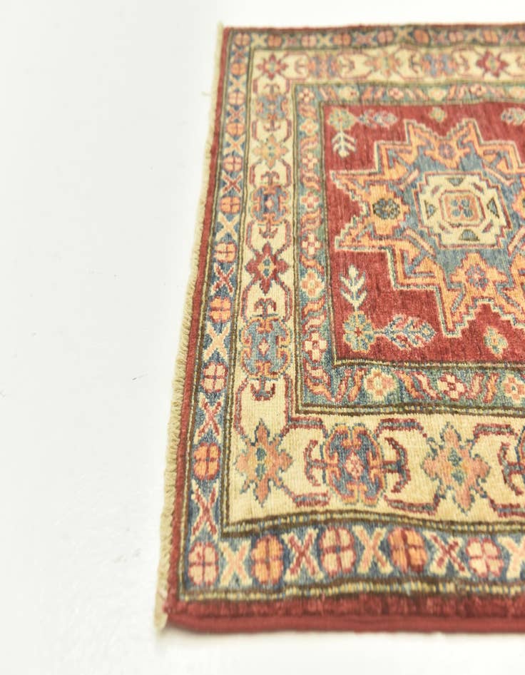 Detail image of 2' 6 x 9' 6  Hand Knotted Kazak Oriental Runner Rug