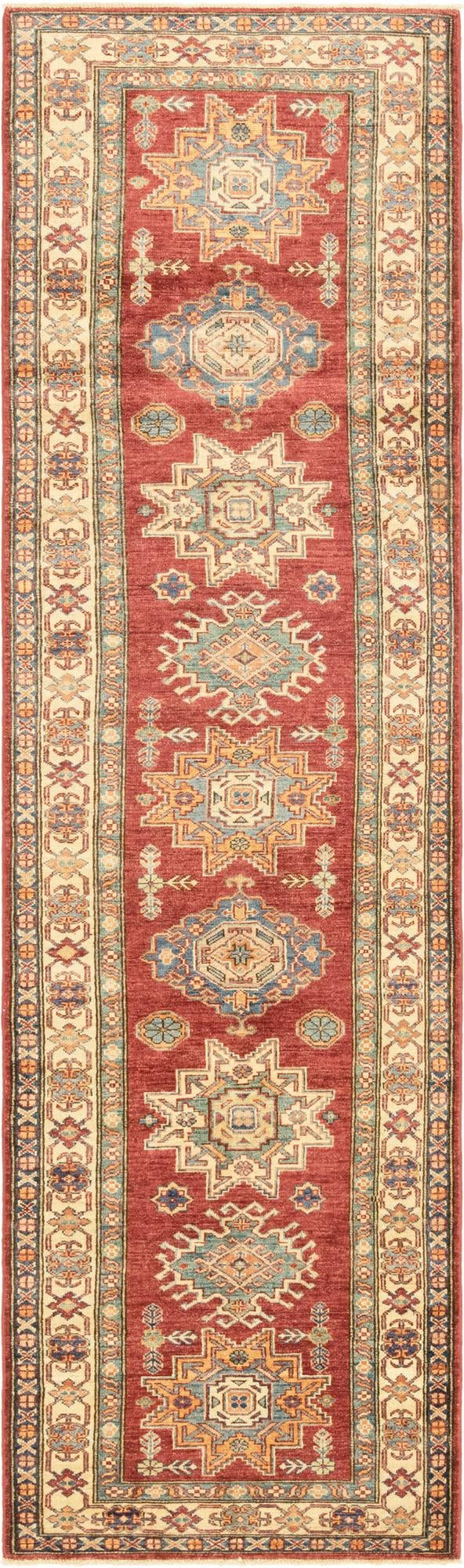 2' 6 x 9' 6 Hand Knotted Kazak Oriental Runner Rug
