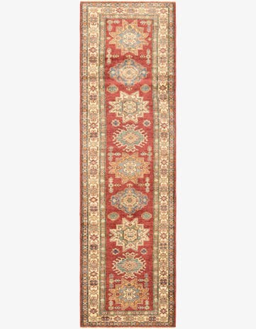 2' 6 x 9' 6 Hand Knotted Kazak Oriental Runner Rug