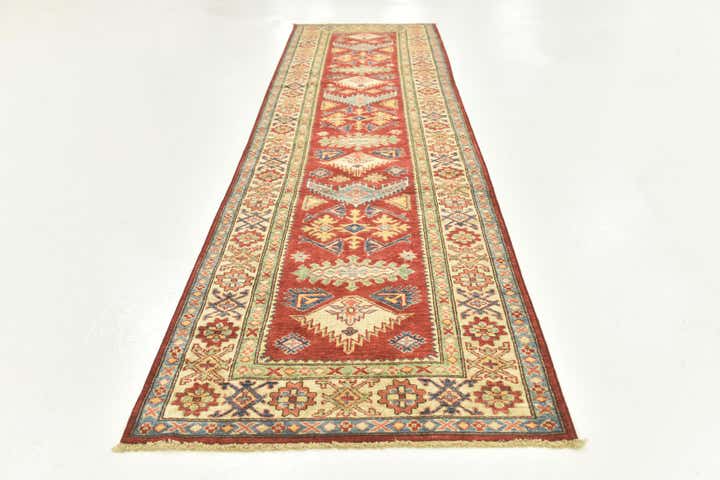 2' 8 x 9' 10 Hand Knotted Kazak Oriental Runner Rug