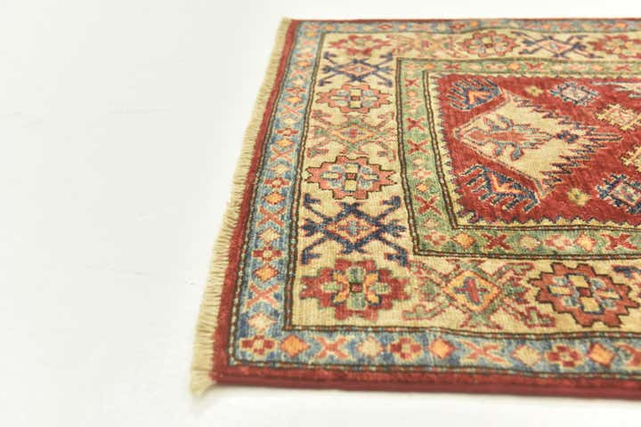 2' 8 x 9' 10 Hand Knotted Kazak Oriental Runner Rug