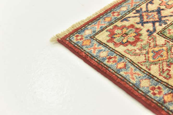 2' 8 x 9' 10 Hand Knotted Kazak Oriental Runner Rug