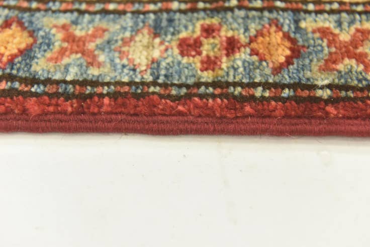 Detail image of 2' 8 x 9' 10 Hand Knotted Kazak Oriental Runner Rug