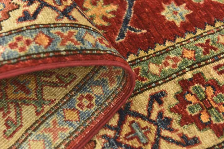 2' 8 x 9' 10 Hand Knotted Kazak Oriental Runner Rug