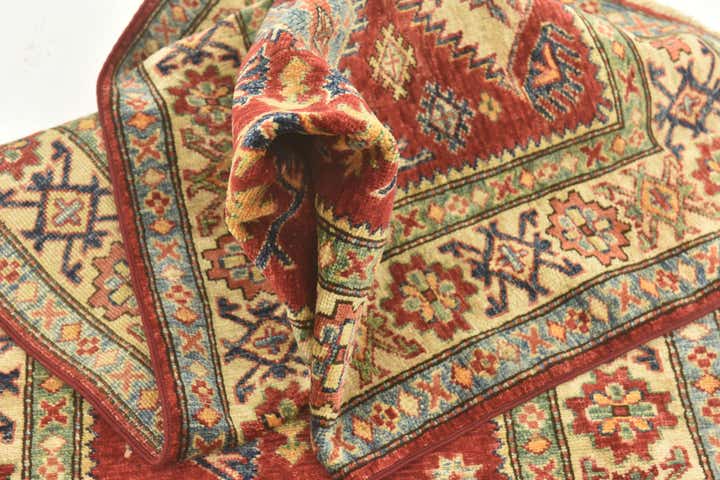 2' 8 x 9' 10 Hand Knotted Kazak Oriental Runner Rug