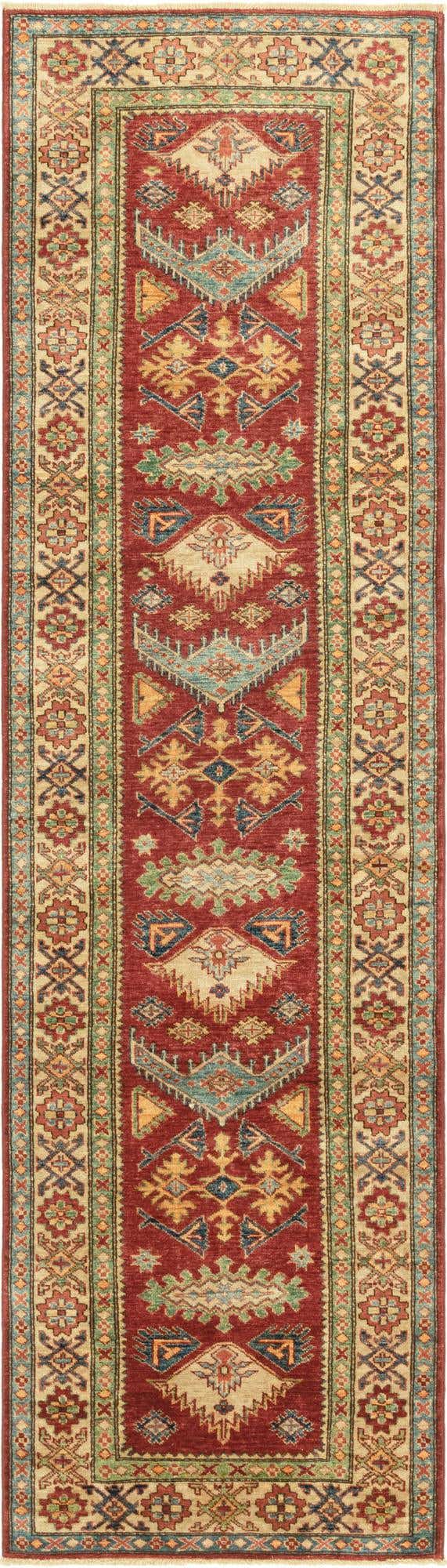 2' 8 x 9' 10 Hand Knotted Kazak Oriental Runner Rug