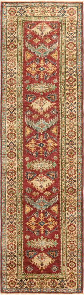 2' 8 x 9' 10 Hand Knotted Kazak Oriental Runner Rug