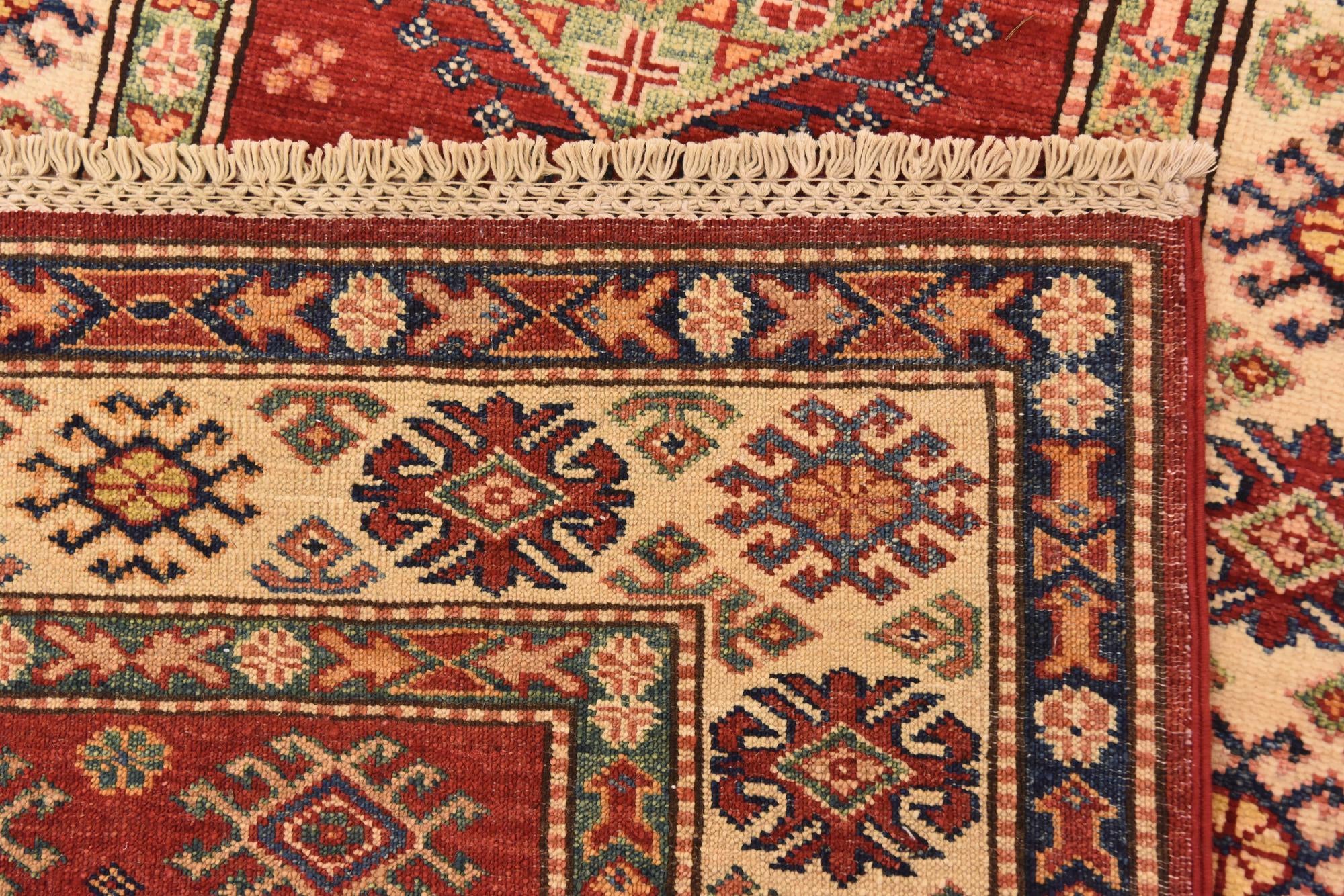 2' 8 x 9' 10 Hand Knotted Kazak Oriental Runner Rug