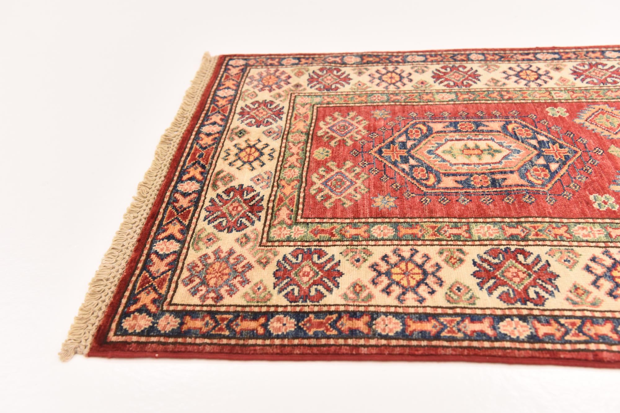 2' 8 x 9' 10 Hand Knotted Kazak Oriental Runner Rug