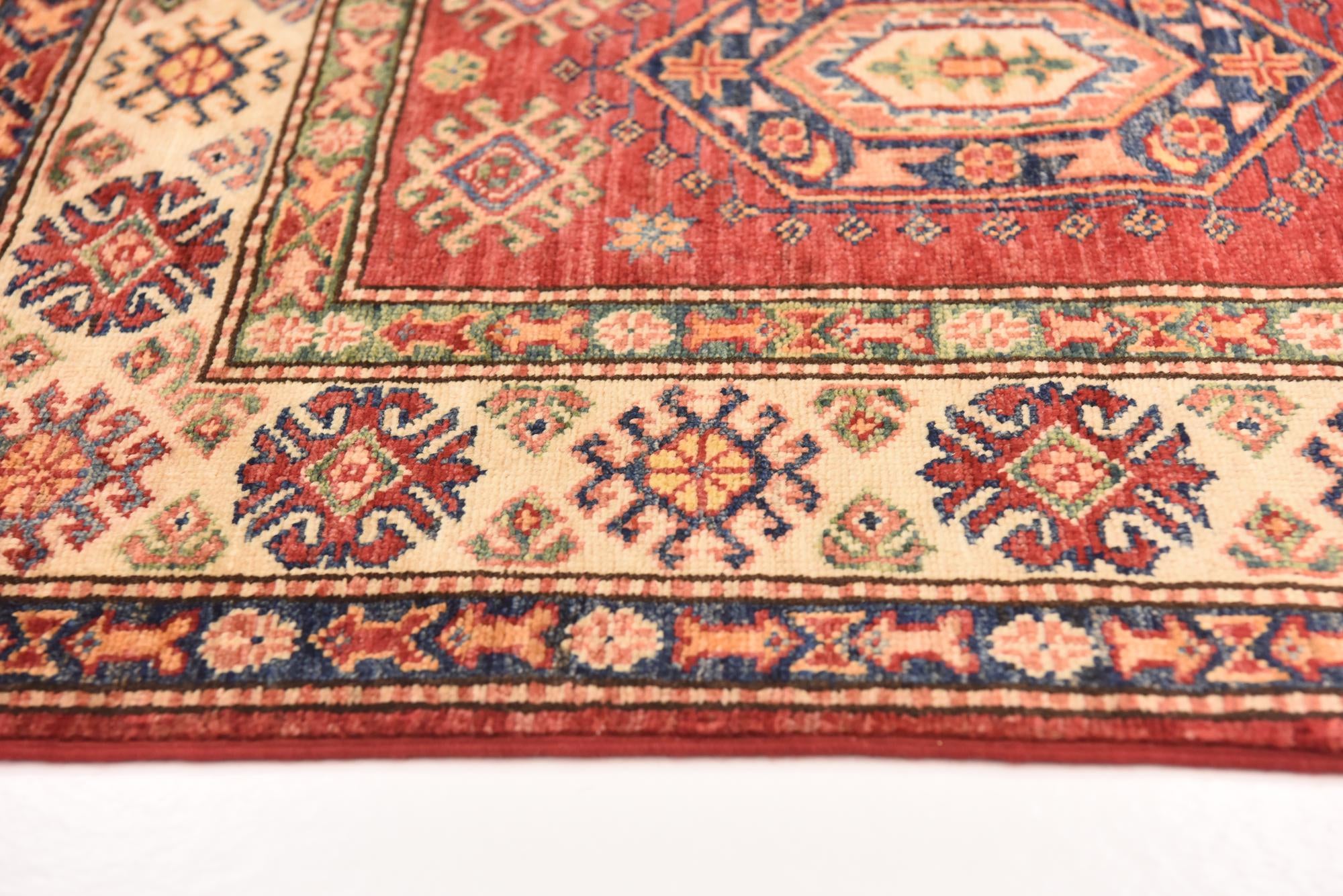 2' 8 x 9' 10 Hand Knotted Kazak Oriental Runner Rug