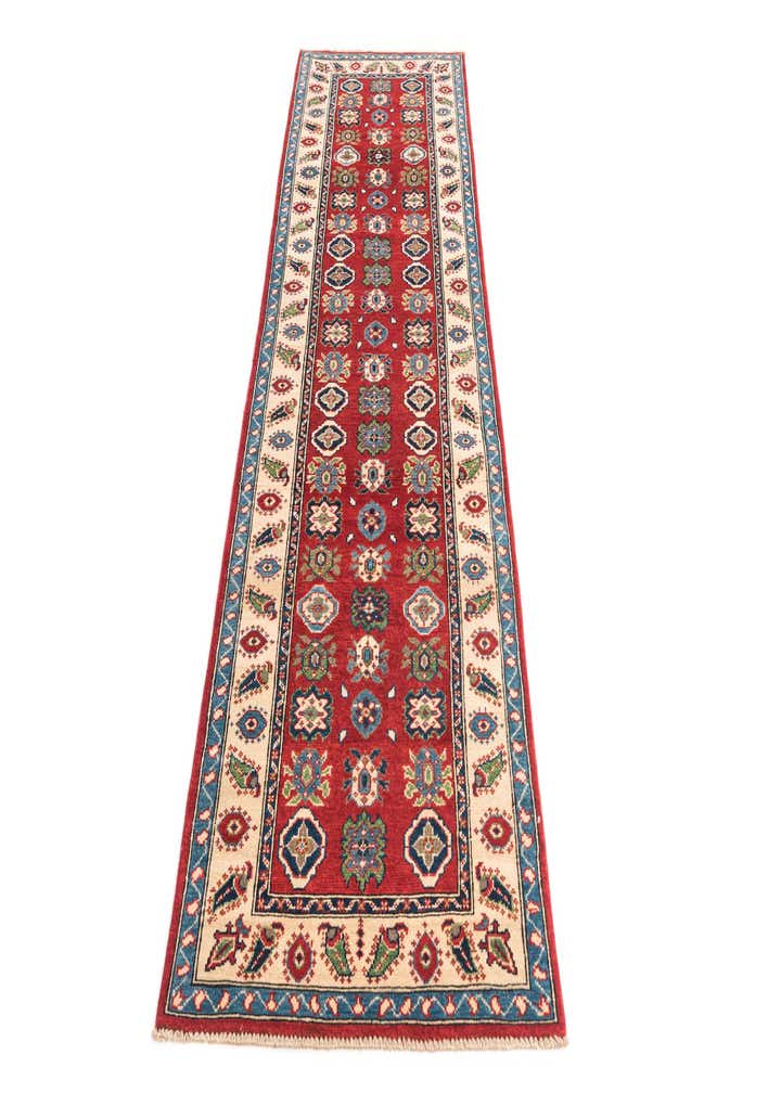 2' 9 x 9' 8 Hand Knotted Kazak Runner Rug