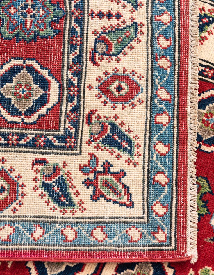 Detail image of 2' 9 x 9' 8  Hand Knotted Kazak Runner Rug