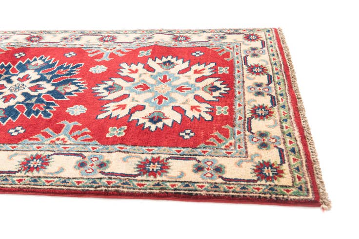 Detail image of 2' 8 x 9' 8 Hand Knotted Kazak Runner Rug