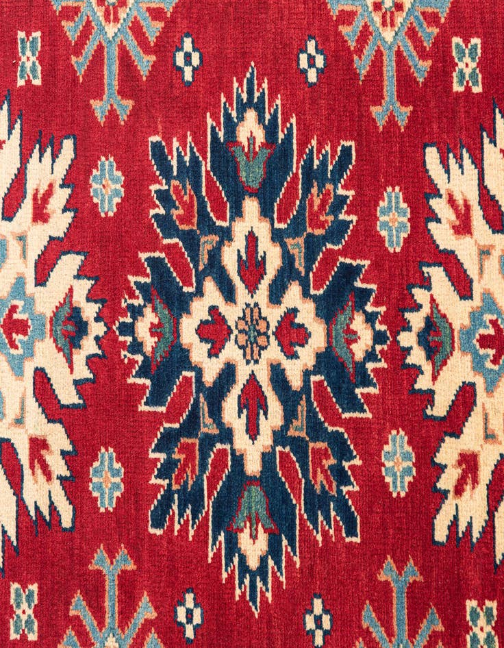 Detail image of 2' 8 x 9' 8  Hand Knotted Kazak Runner Rug