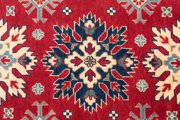 Detail image of 2' 8 x 9' 8 Hand Knotted Kazak Runner Rug