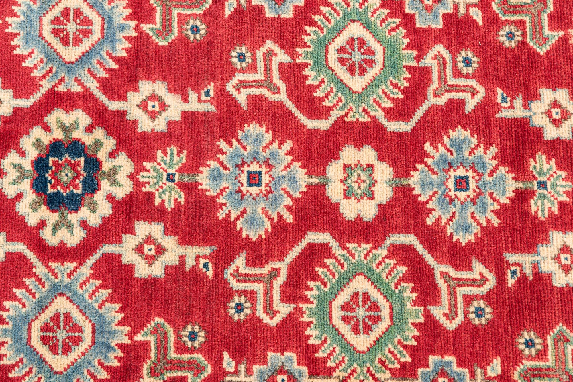 2' 9 x 9' 9 Hand Knotted Kazak Runner Rug