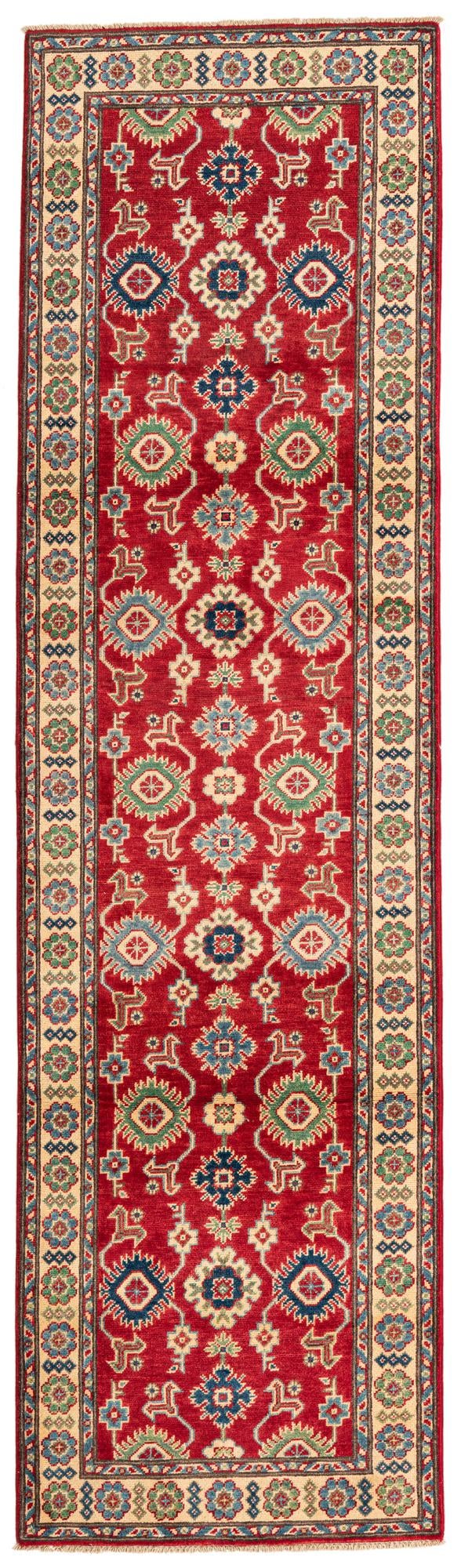 2' 9 x 9' 9 Hand Knotted Kazak Runner Rug