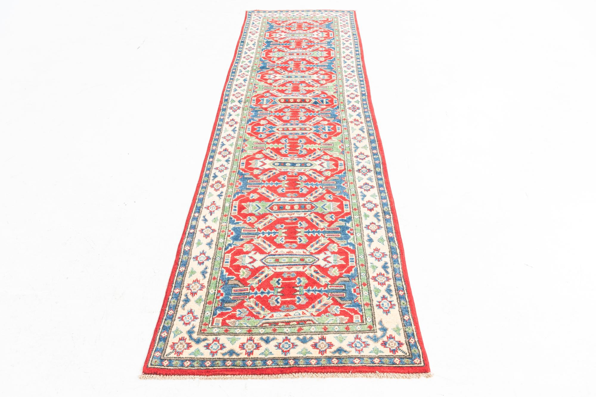 2' 8 x 9' 8 Hand Knotted Kazak Runner Rug