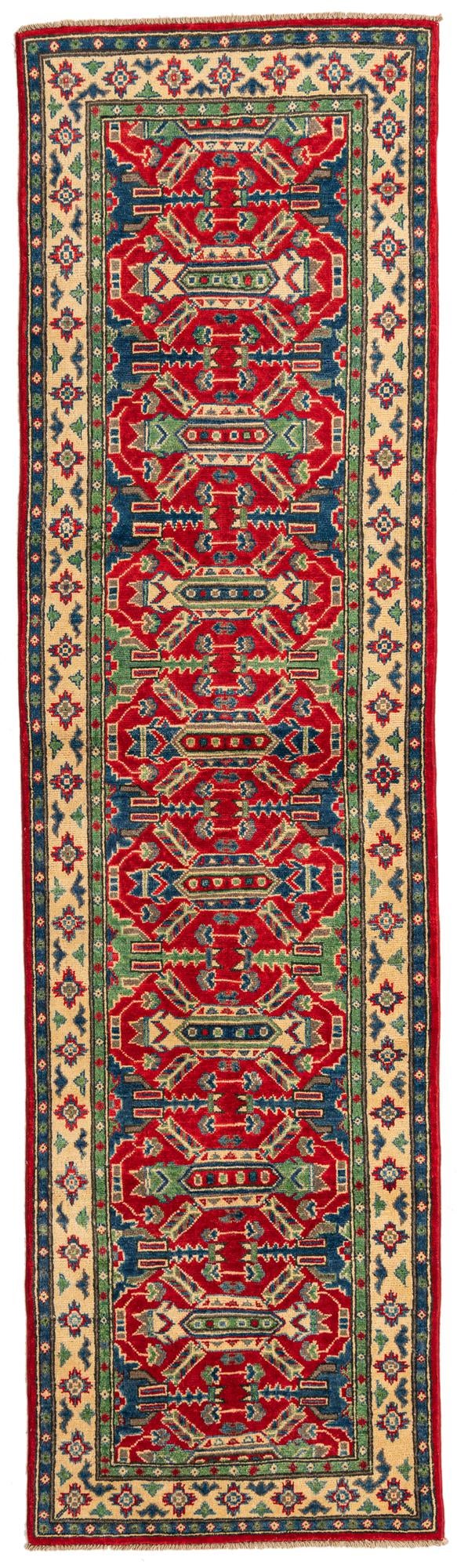 2' 8 x 9' 8 Hand Knotted Kazak Runner Rug