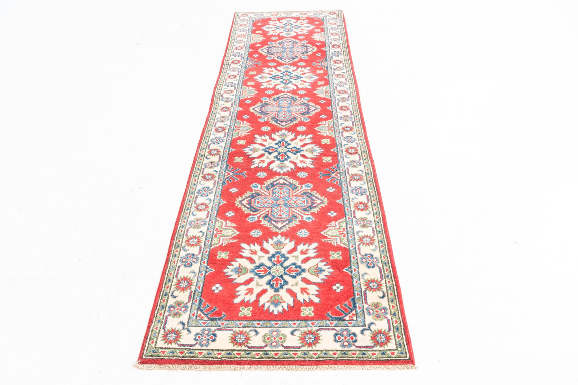 2' 8 x 9' 7 Hand Knotted Kazak Runner Rug
