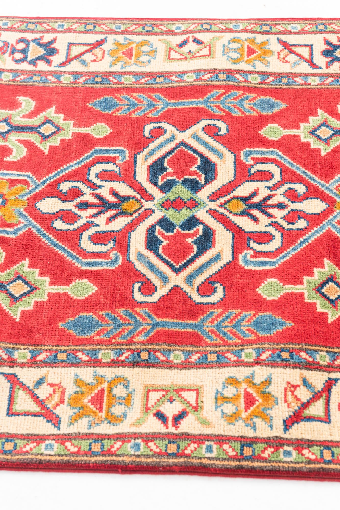 2' 7 x 10' Hand Knotted Kazak Runner Rug