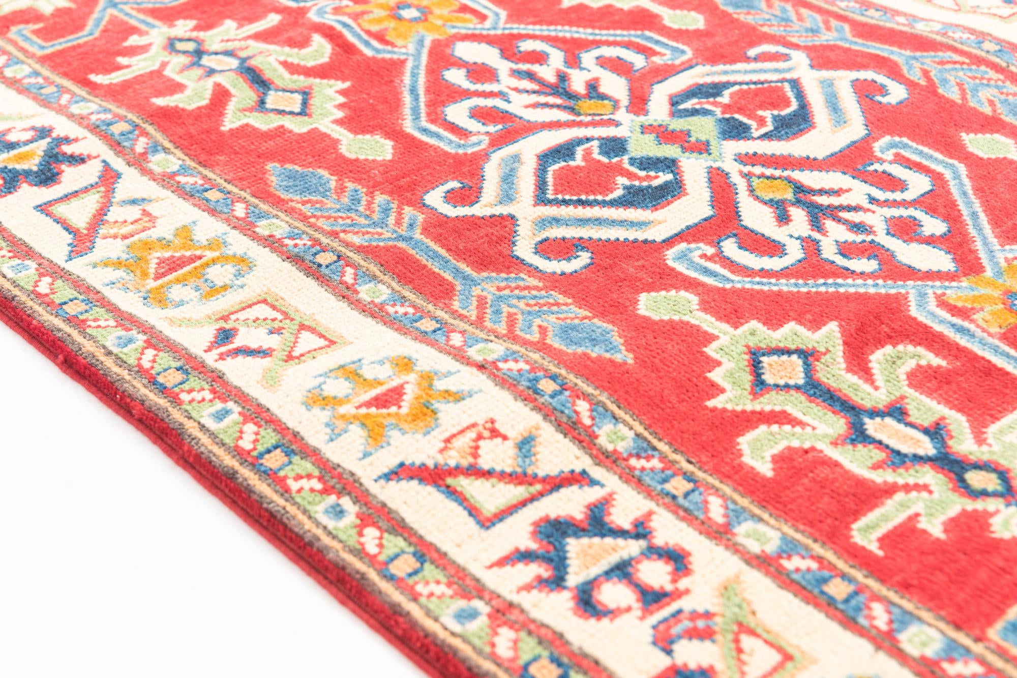 2' 7 x 10' Hand Knotted Kazak Runner Rug