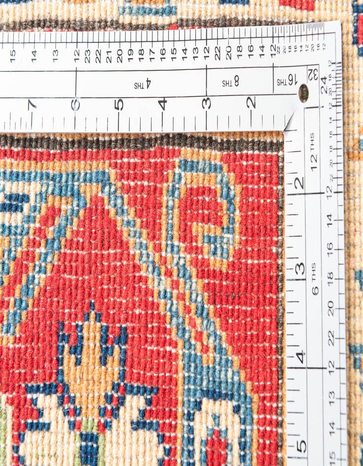 Detail image of 2' 7 x 10'  Hand Knotted Kazak Runner Rug