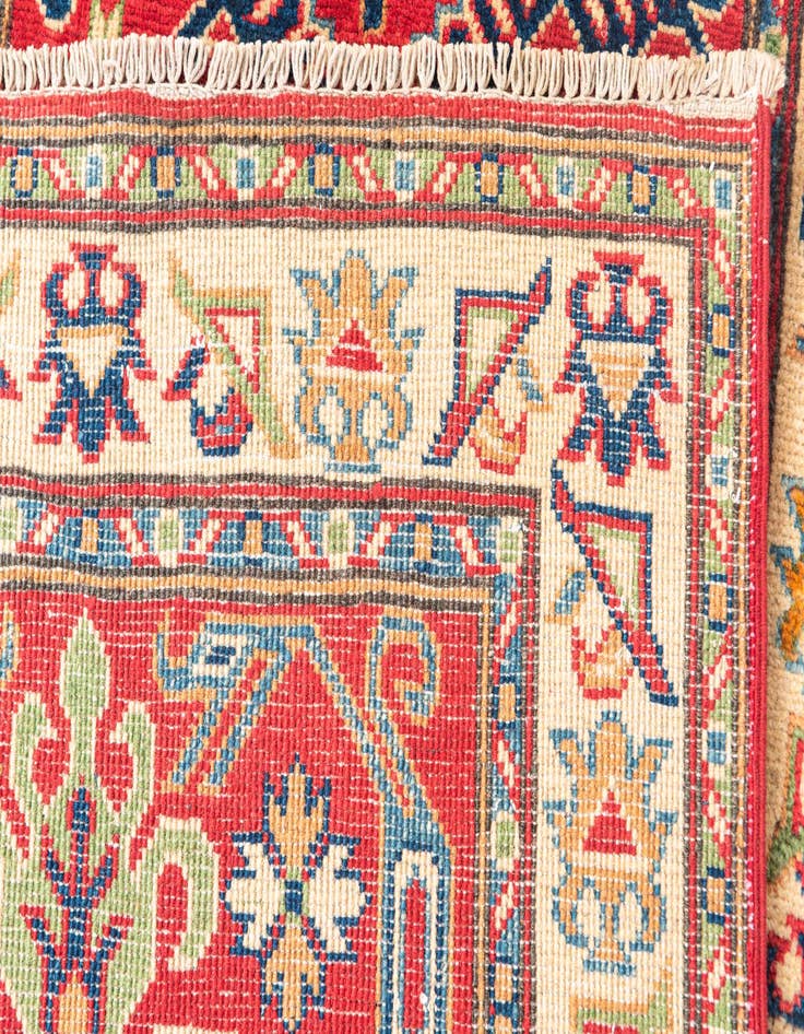 Detail image of 2' 7 x 10'  Hand Knotted Kazak Runner Rug
