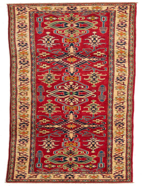 Detail image of 2' 7 x 10' Hand Knotted Kazak Runner Rug