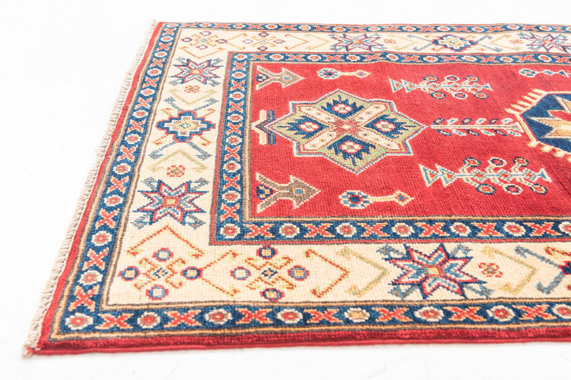 2' 7 x 9' 9 Hand Knotted Kazak Runner Rug