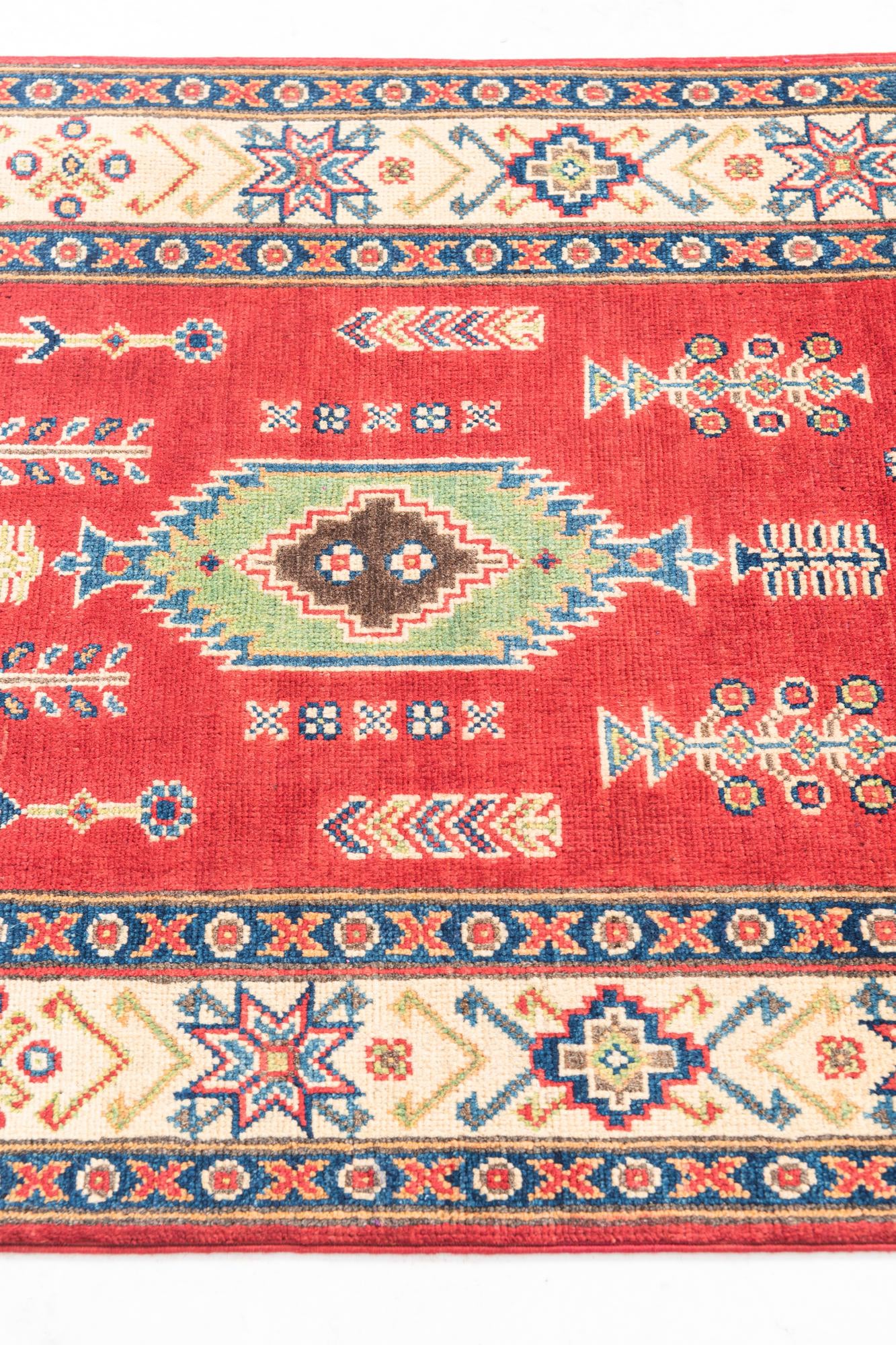 2' 7 x 9' 9 Hand Knotted Kazak Runner Rug
