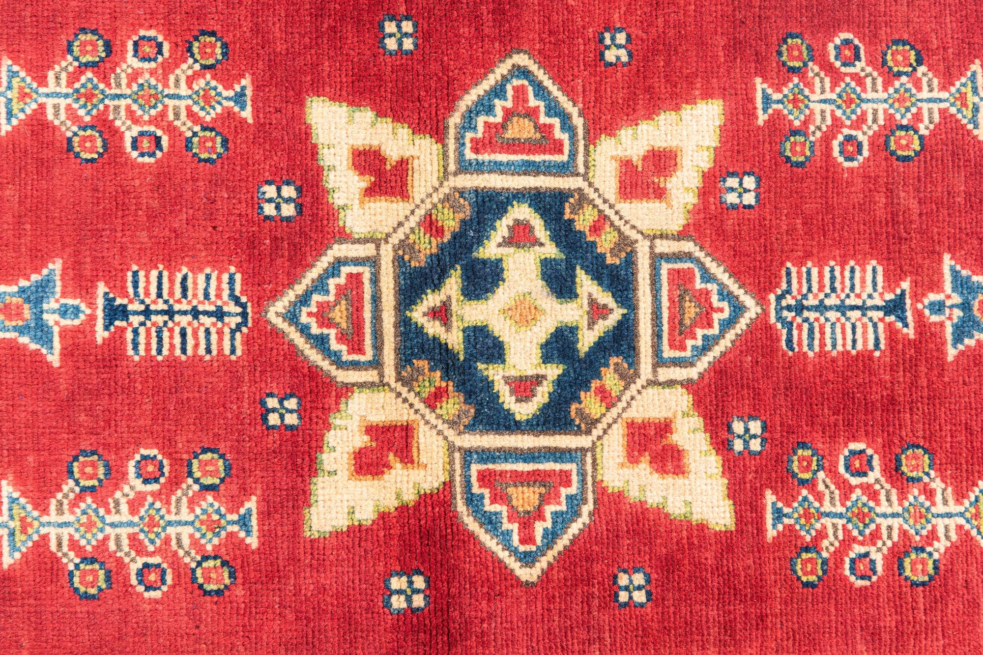 2' 7 x 9' 9 Hand Knotted Kazak Runner Rug