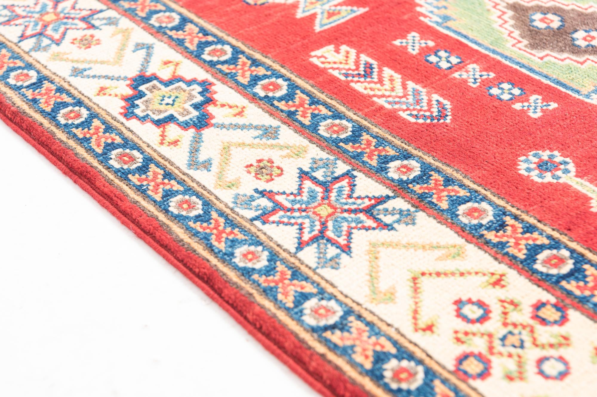 2' 7 x 9' 9 Hand Knotted Kazak Runner Rug