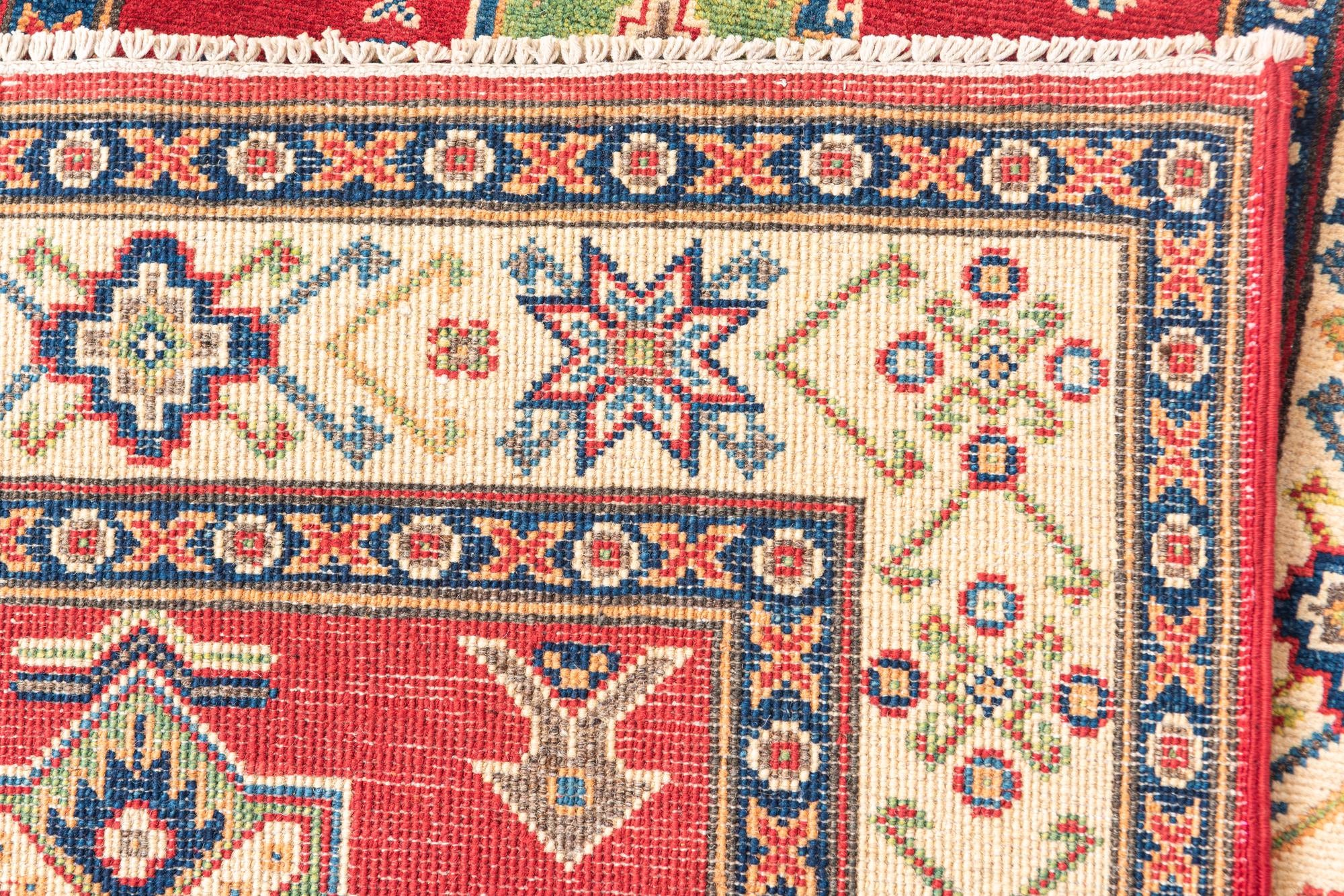 2' 7 x 9' 9 Hand Knotted Kazak Runner Rug