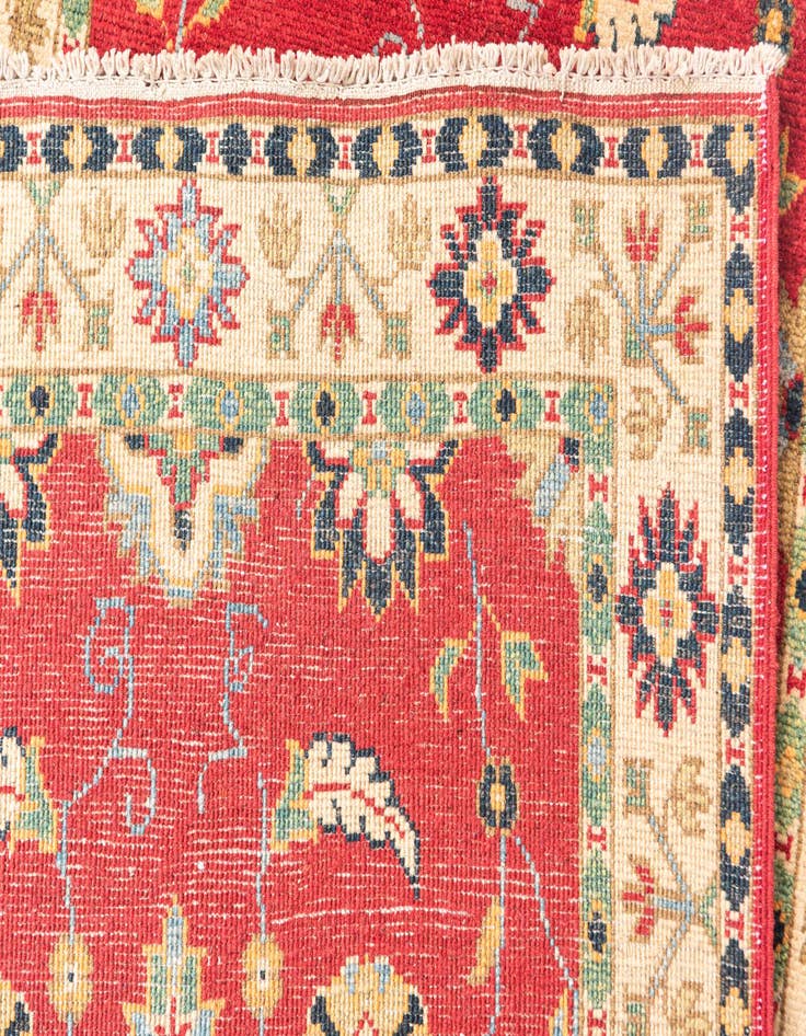 Detail image of 2' 7 x 9' 9  Hand Knotted Kazak Runner Rug