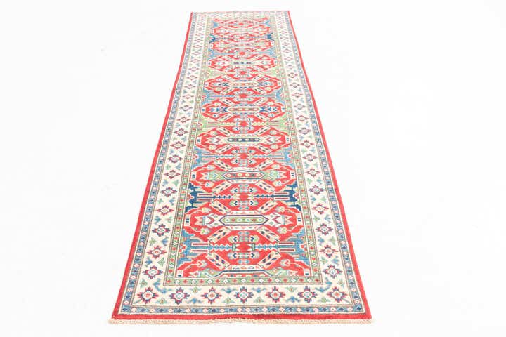 2' 9 x 9' 10 Hand Knotted Kazak Runner Rug