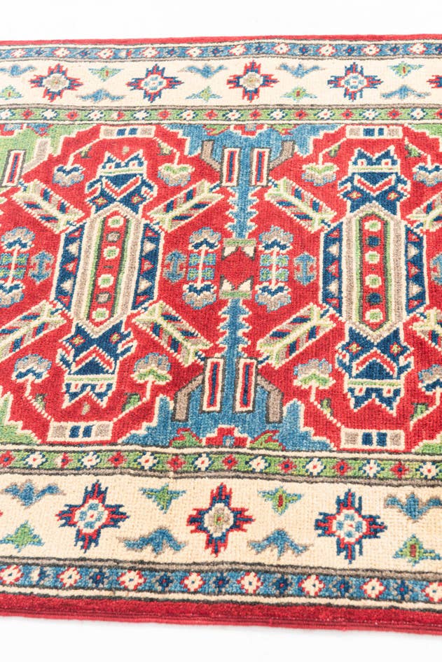 Detail image of 2' 9 x 9' 10 Hand Knotted Kazak Runner Rug