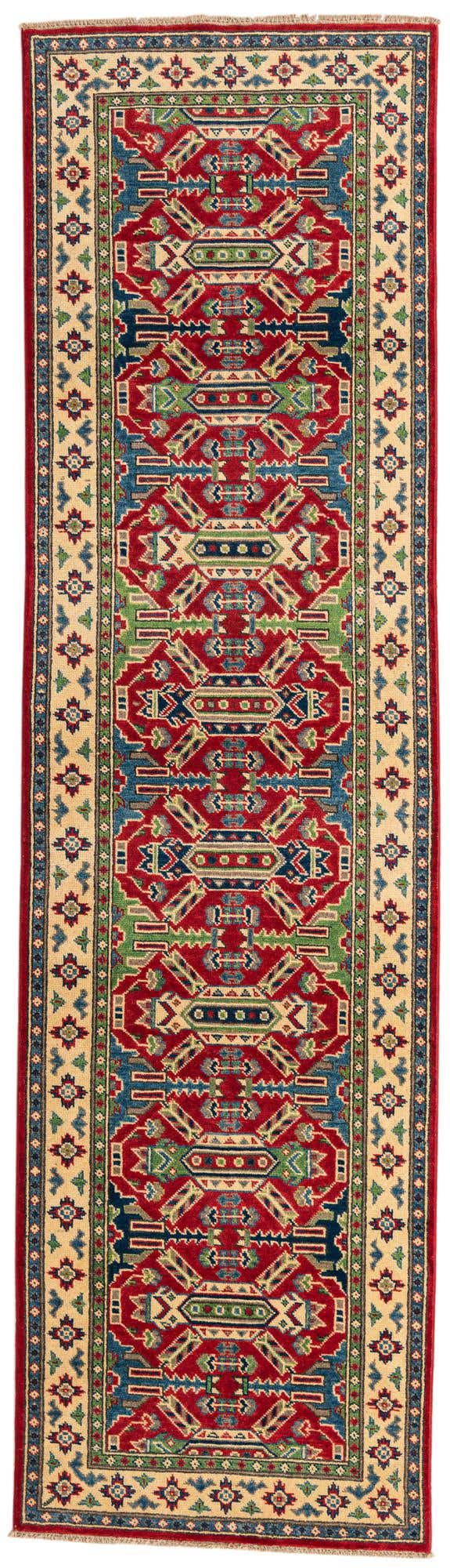 2' 9 x 9' 10 Hand Knotted Kazak Runner Rug