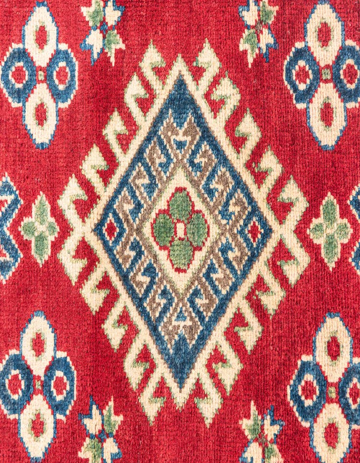 Detail image of 2' 8 x 9' 9  Hand Knotted Kazak Runner Rug