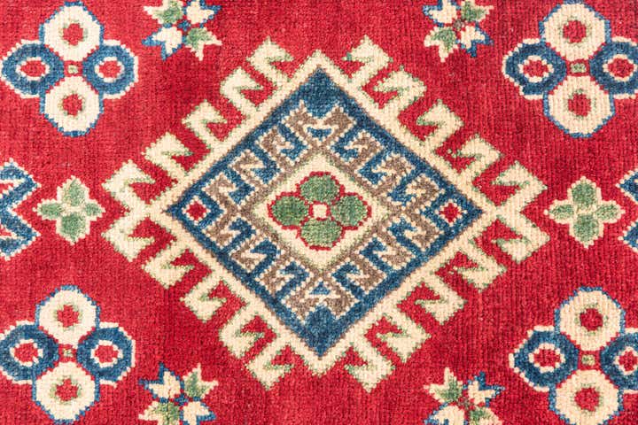 2' 8 x 9' 9 Hand Knotted Kazak Runner Rug