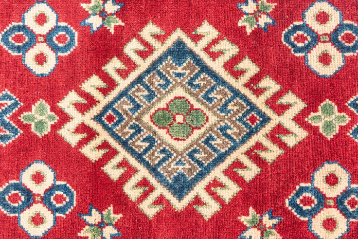 Detail image of 2' 8 x 9' 9 Hand Knotted Kazak Runner Rug