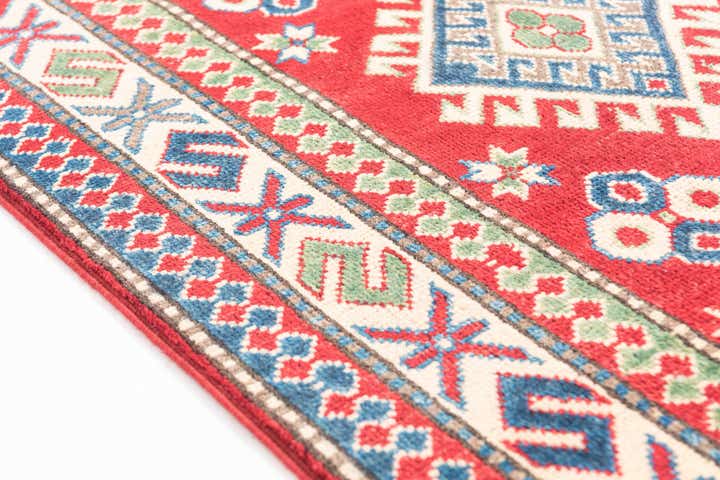 2' 8 x 9' 9 Hand Knotted Kazak Runner Rug