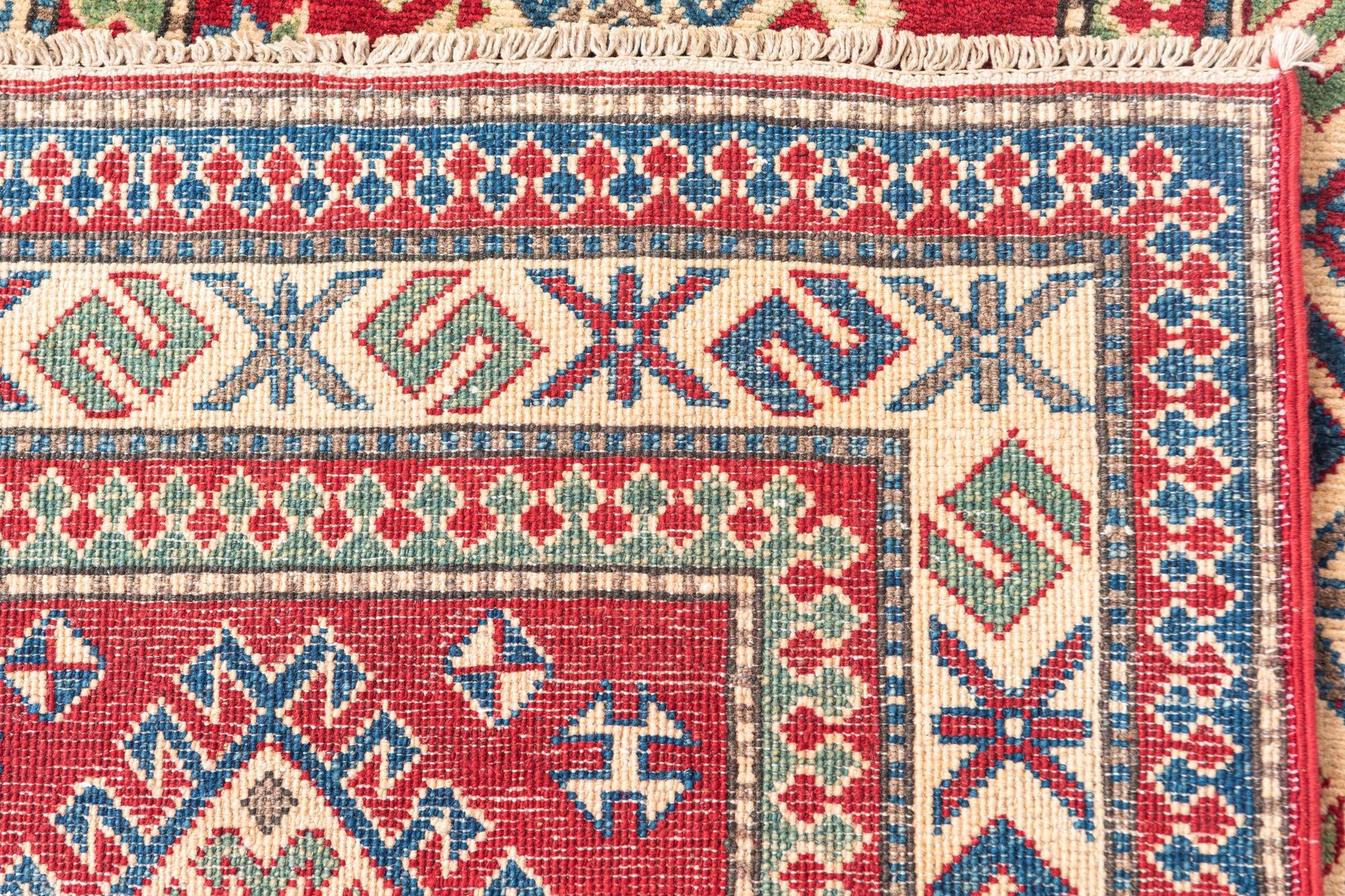 2' 8 x 9' 9 Hand Knotted Kazak Runner Rug