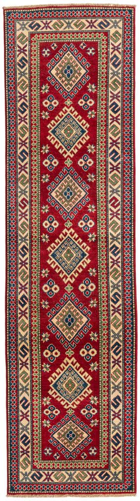 2' 8 x 9' 9 Hand Knotted Kazak Runner Rug