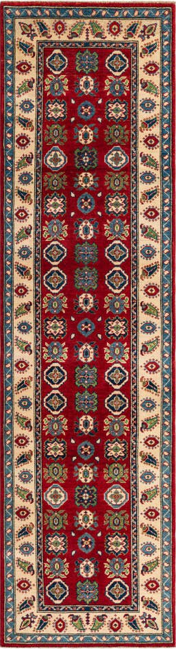Detail image of 2' 9 x 9' 10 Hand Knotted Kazak Runner Rug