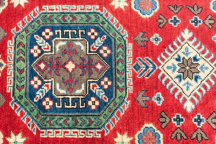 Detail image of 2' 9 x 9' 8 Hand Knotted Kazak Runner Rug