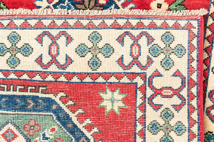 2' 9 x 9' 8 Hand Knotted Kazak Runner Rug
