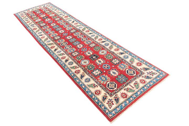 2' 8 x 9' 7 Hand Knotted Kazak Runner Rug
