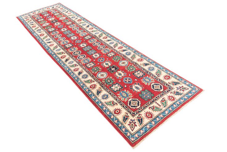 Detail image of 2' 8 x 9' 7 Hand Knotted Kazak Runner Rug